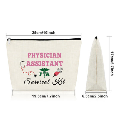 Sazuwu Physician Assistant Gift Makeup Bag Future PA Accessories for Women Graduation Appreciation Thank You Birthday Gifts Cosmetic Travel Pouch