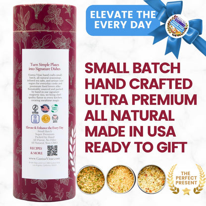 Made for Breakfast: The Morning Table Seasonings | Gift Packaged Set of 3 Spice Blends | All Natural, Non GMO | Gourmet Infused Spice & Herb Blends | Small Batch, Hand Made | Made in USA | No Artificial Ingredients, Authentic Breakfast Flavors | GLP-1...