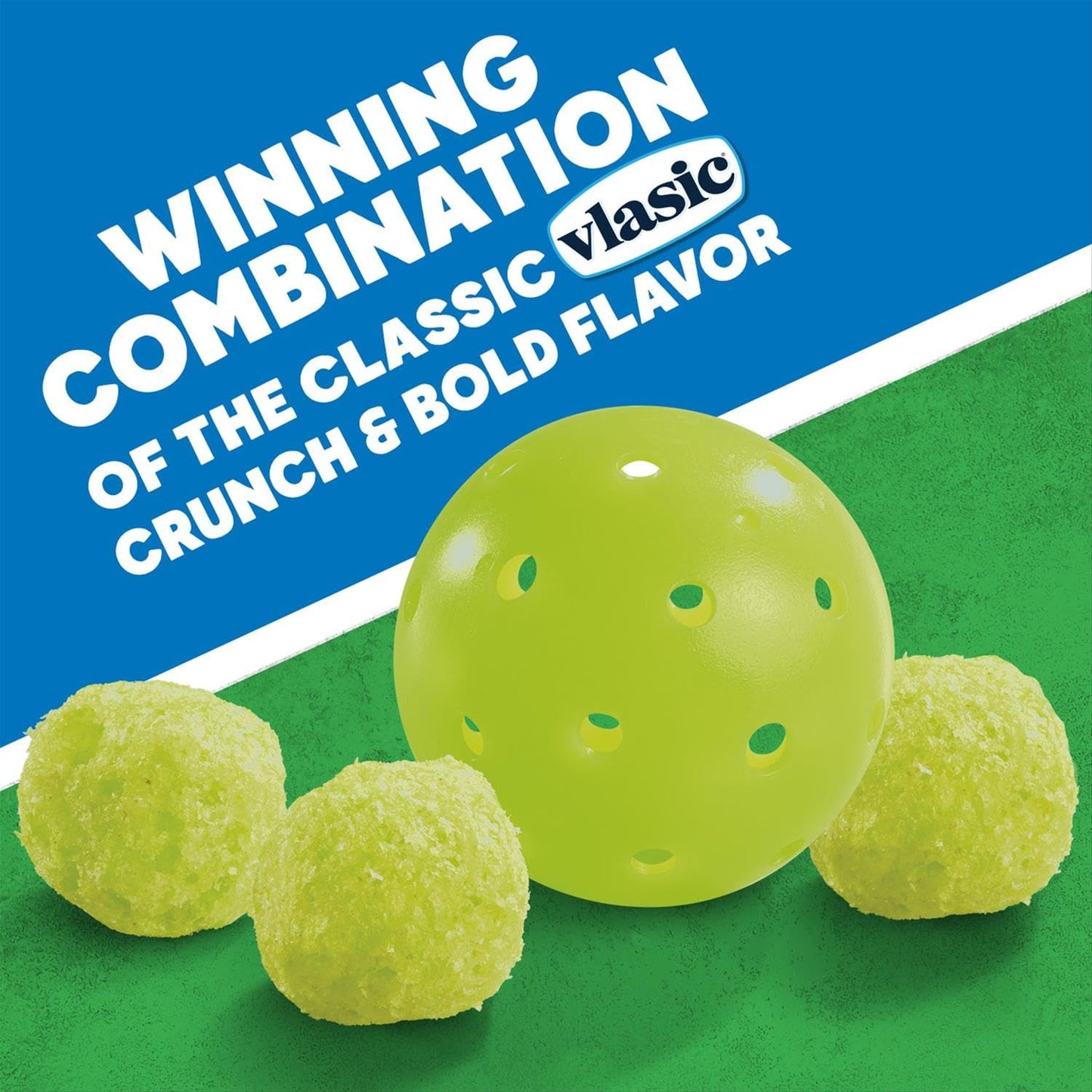 Vlasic Pickle Balls, Dill Pickle Flavored Corn Puffs, Pickleball Gifts, 2 oz.