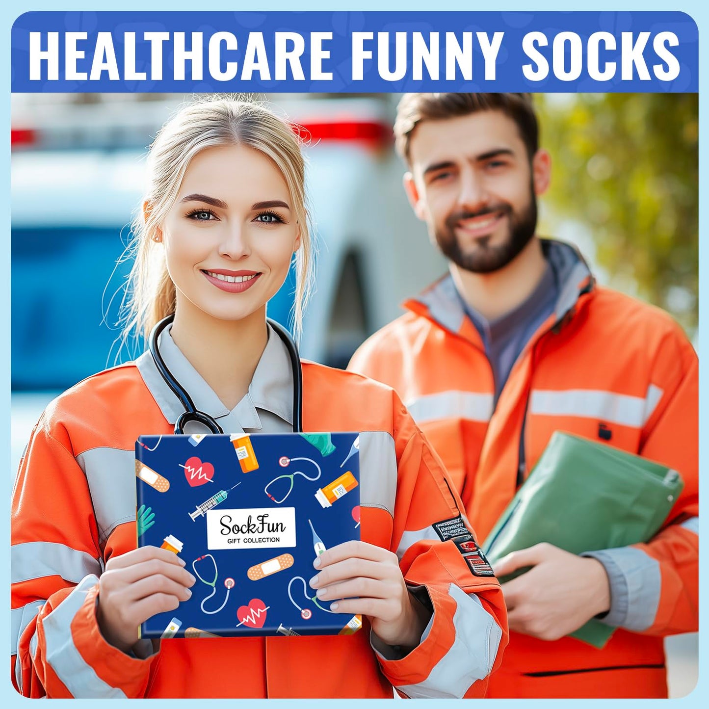 Gifts for Nurse Doctor EMT - Funny Nurse Doctor Paramedic Vet Tech Cancer Gift Socks