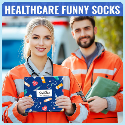 Gifts for Nurse Doctor EMT - Funny Nurse Doctor Paramedic Vet Tech Cancer Gift Socks