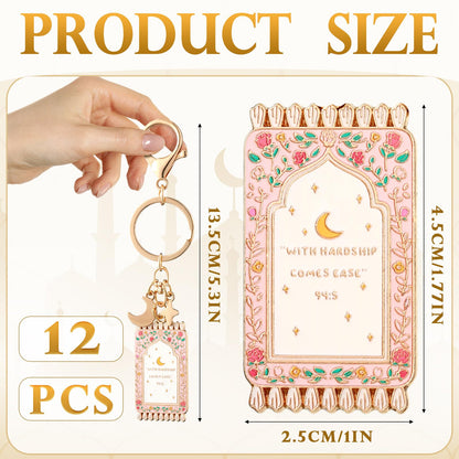Islamic Keychain Gifts Bulk Plated Enamel Muslim Keychain Islamic Gifts for Women Men