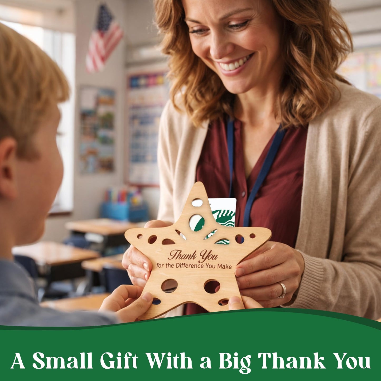 Starfish Teacher Gift Card Holder, Teacher Appreciation Gifts for Women, Thank You Gifts for Women Teachers, End of Year Preschool Middle School High School Back to School