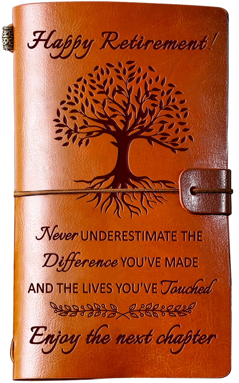 Retirement Gifts for Women Woman Men 2025, Leather Travel Journal 140 Pages Presents, Happy Retirement Gifts for Teacher Nurse Coworker Boss Employee Friends
