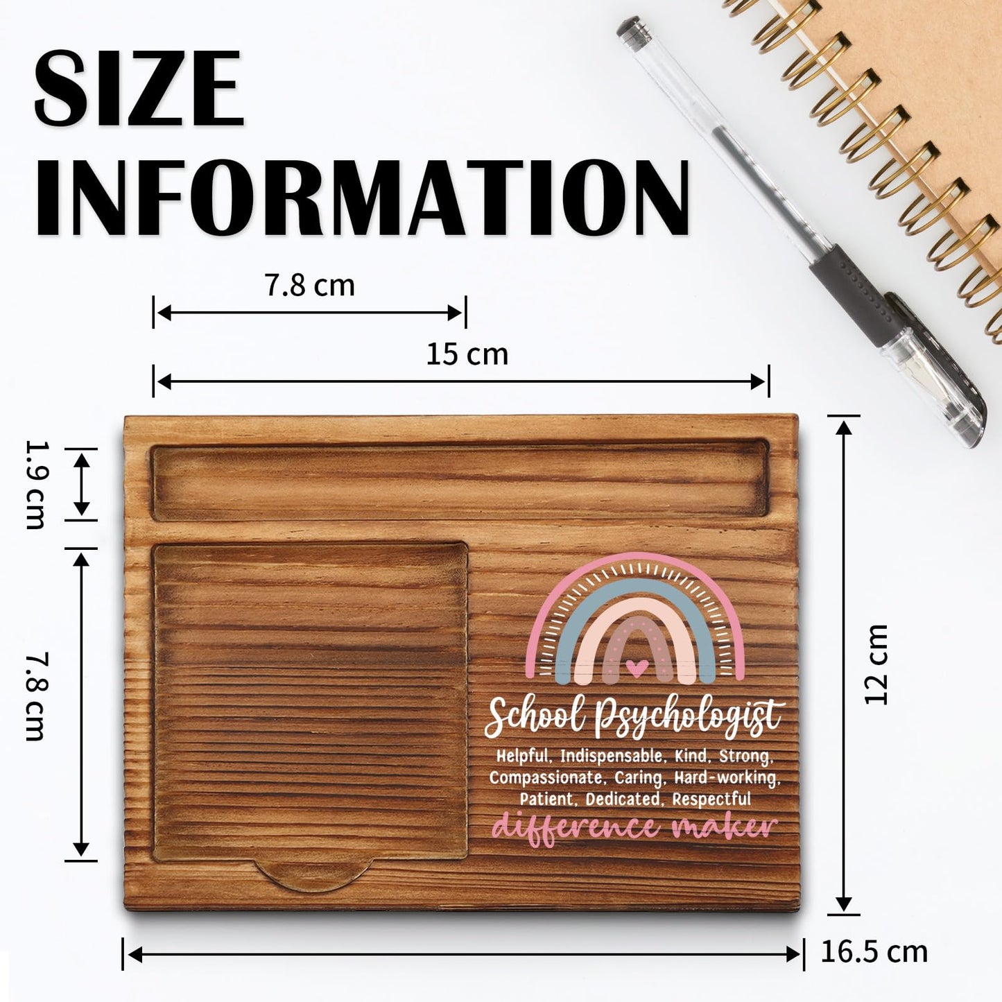 School Psychologist Sticky Note Holder, School Psychologist Thank You Appreciation Gifts for Women Self-Stick Note Pad Holders WPP9