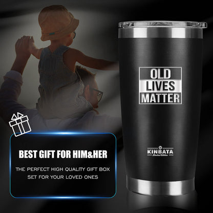 Birthday Gifts for Men-Fathers Best Day Gift for Dad Retirement Old Lives Still Matter Gifts for Him Grandpa Uncle Unique Presents Ideas Tumbler Multitool