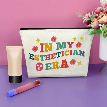 Sazuwu Esthetician Gifts for Women Makeup Bag Graduation Gifts for Her Makeup Artist Skin Therapist Cosmetic Bag Dermatologist Doctor Gifts Christmas Birthday Present for Beautician