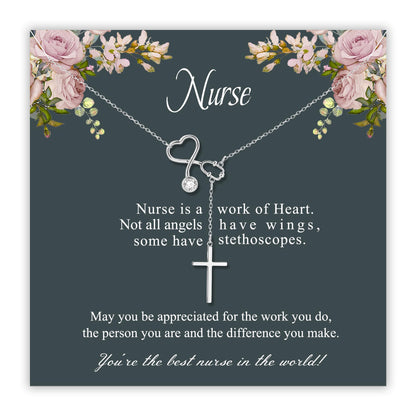 SmileBelle Nurse Graduation Gift for Women, Nurse Week Necklace Appreciation Practitioner Gifts for Nurses Female, Preceptor Gifts Nursing School Medical Assistant Jewelry for New Nurses Accessories