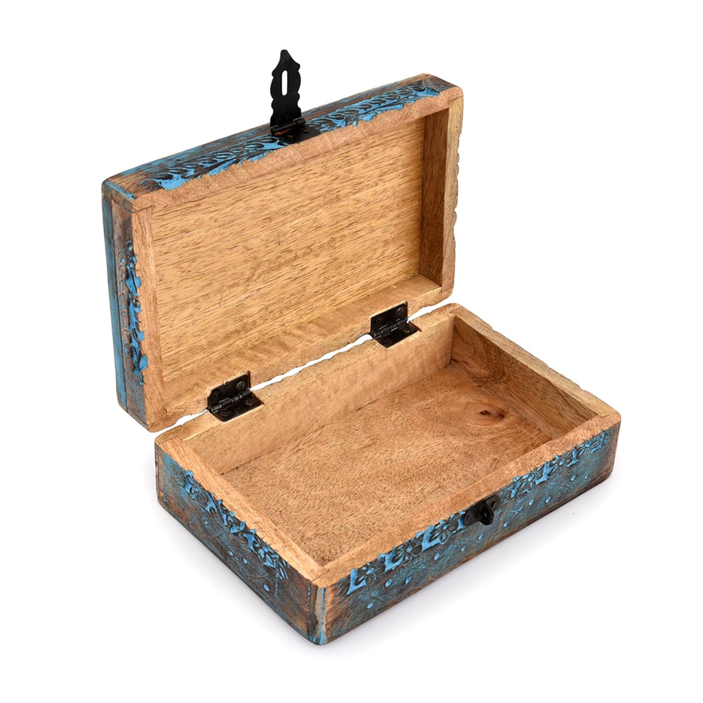 |Wooden Jewelry Box, Tarot Box, Celestial Home Decor, Witch Box, Tree of Life, Trinket Box |Size- 8" x 5" x 2.5",| Decorative Storage Bin