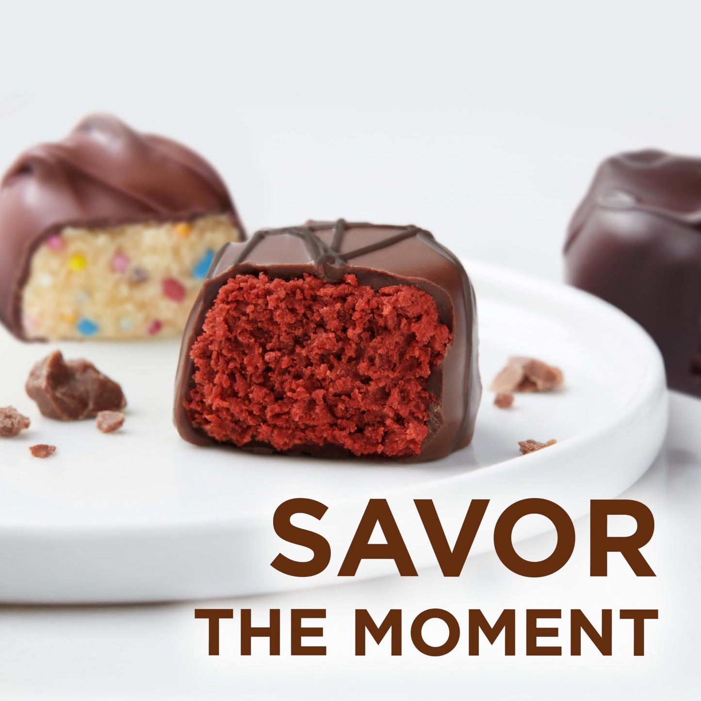 RUSSELL STOVER Assorted Milk & Dark Chocolate Dessert Inspired Truffles Candy Gift Box, 14.9 oz.