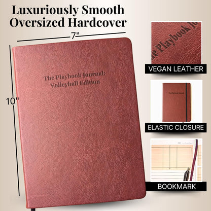The Playbook Journal – Volleyball Notebook Coaching Book and Rotation Tracker, Volleyball Coaching Supplies and Essentials for Men & Women & Players, Coach Gifts