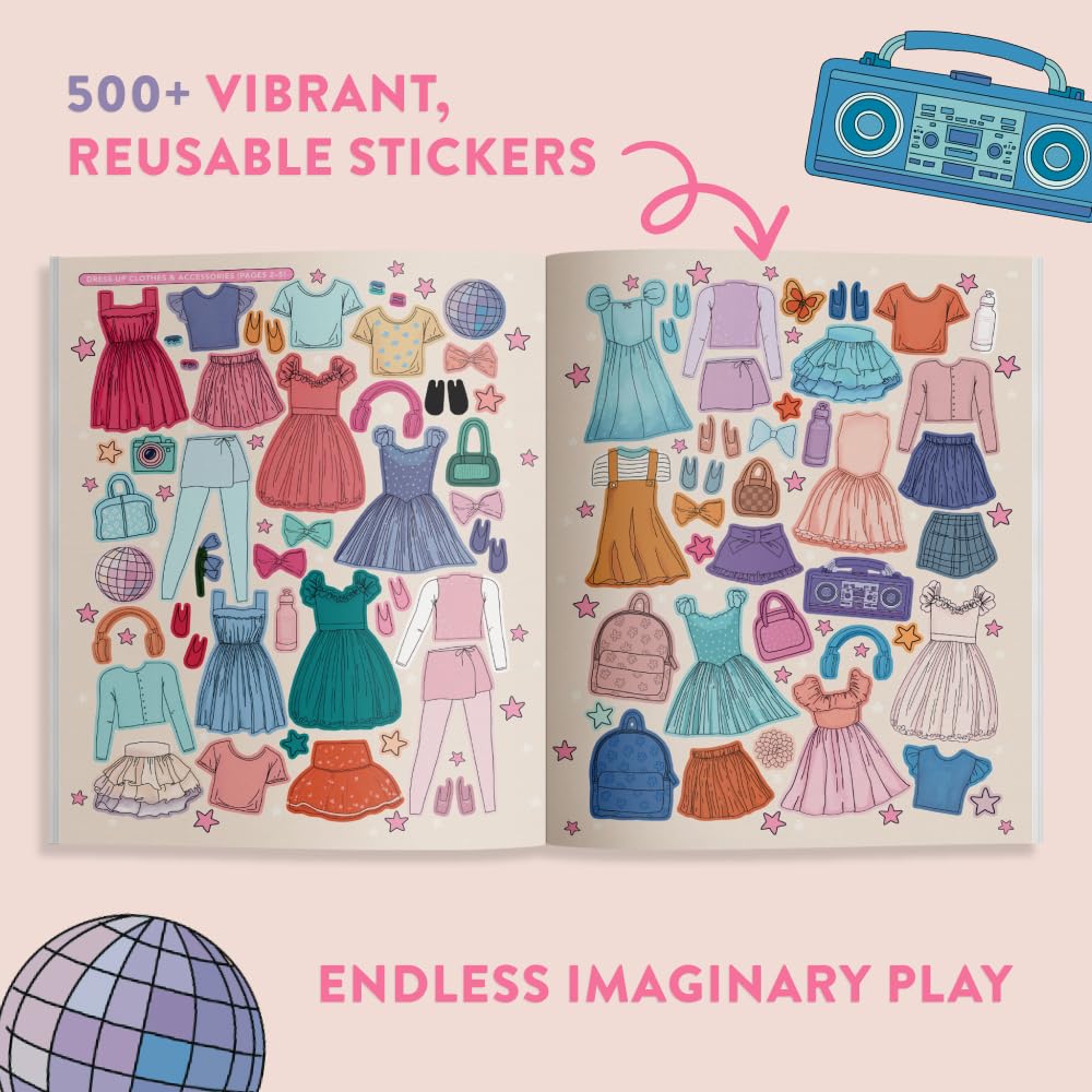 My Fancy Sticker Storybook: Dance Recital: 500+ Reusable Dress-up Sticker Book for Kids Ages 5-8 (Sticker Activity Book Series)