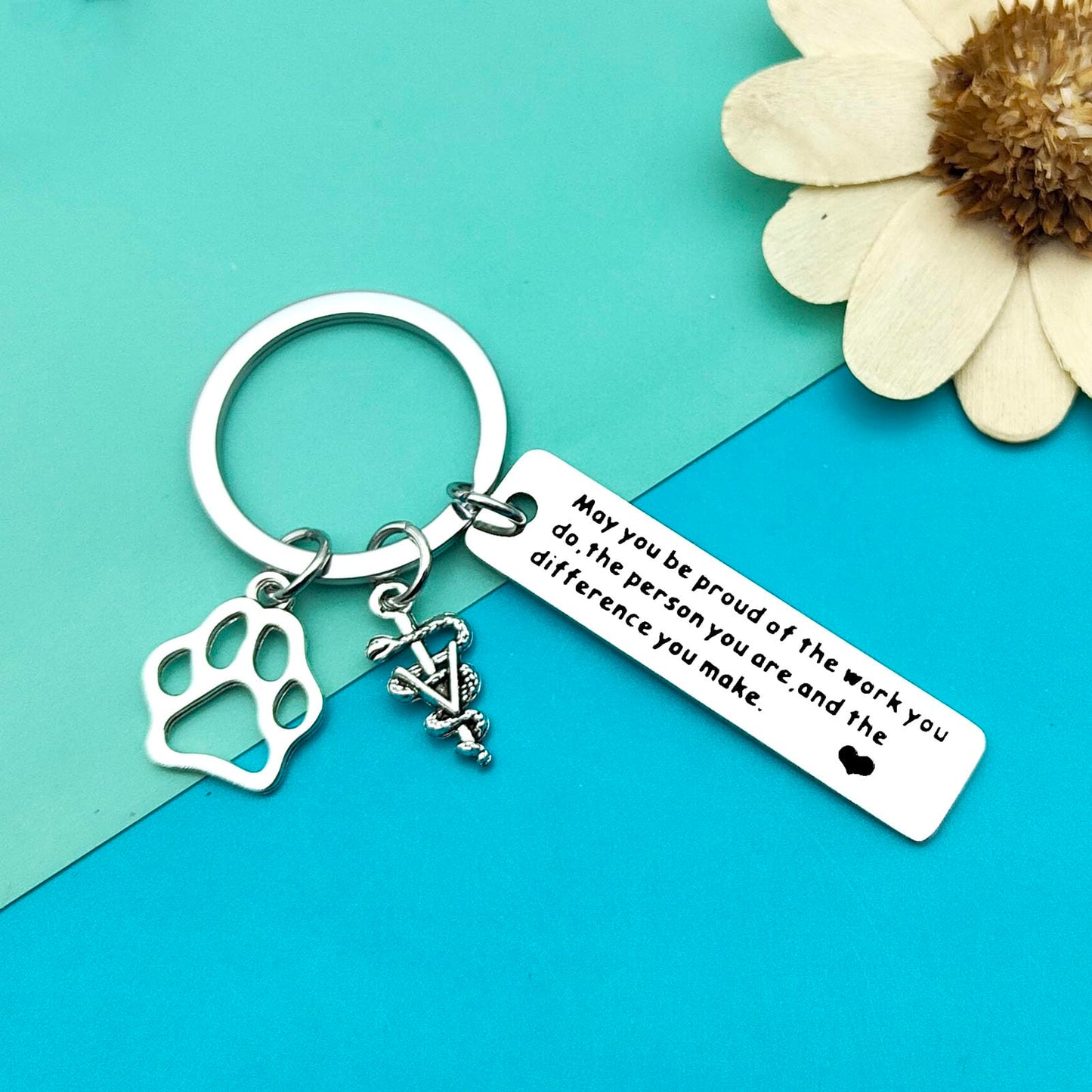 Veterinarian Appreciation Gifts Vet Tech Keychain Thank You Jewelry Veterinary Student Graduation Gift Animal Lovers Jewelry Veterinary Nurse Assistant Keychain Coworker Gifts Thanksgiving Day Gift