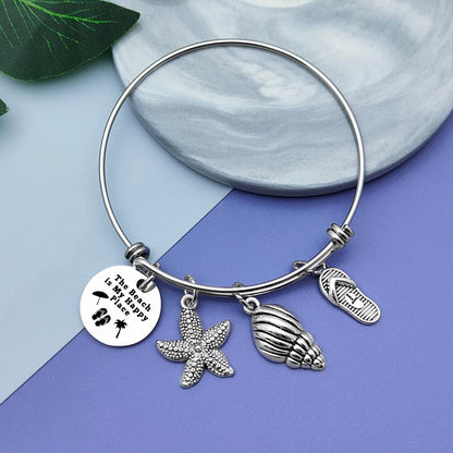 Vadaka Beach Gifts for Women Beach Lover Bracelet Jewelry Beachs Themed Gifts for Friend Ocean Themed Gift for Beachs Lover Birthday Christmas Graduation Gift for Women