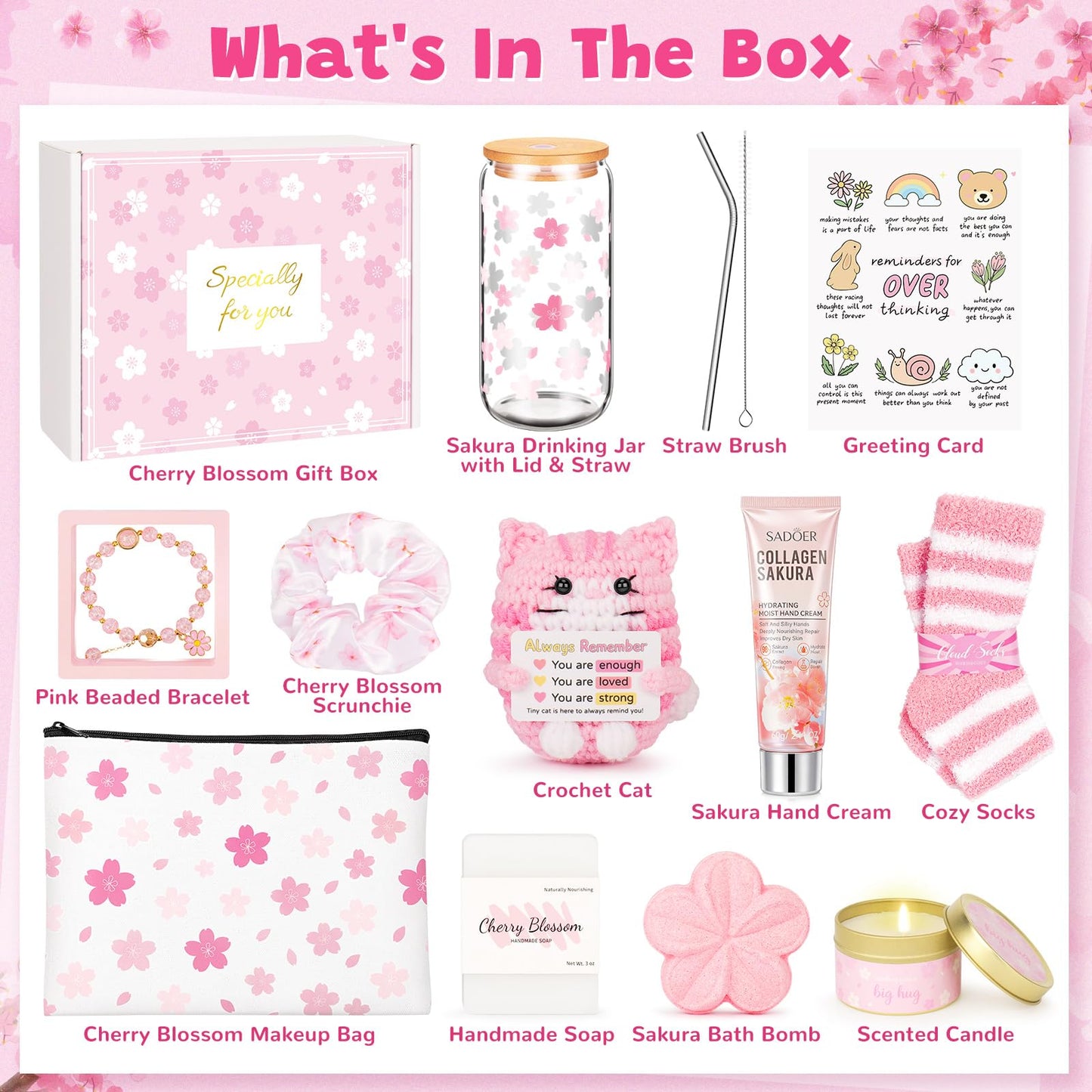 Gifts for Teen Girls, Teen Girl Gifts Trendy Stuff, Graduation Gift For Her Teens Girl, Tween, Teenager, Daughter, Sister, Best Friend Sweet 16th 18th 21st Birthday Cherry Blossom Gift
