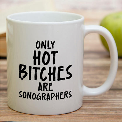 Retreez Funny Sonographer Mug - 11 Oz Ceramic Coffee Cup - Humorous Sonography Gift for Women Sonographers, Ultrasound Techs - Appreciation, Graduation, Birthday Gift for Her