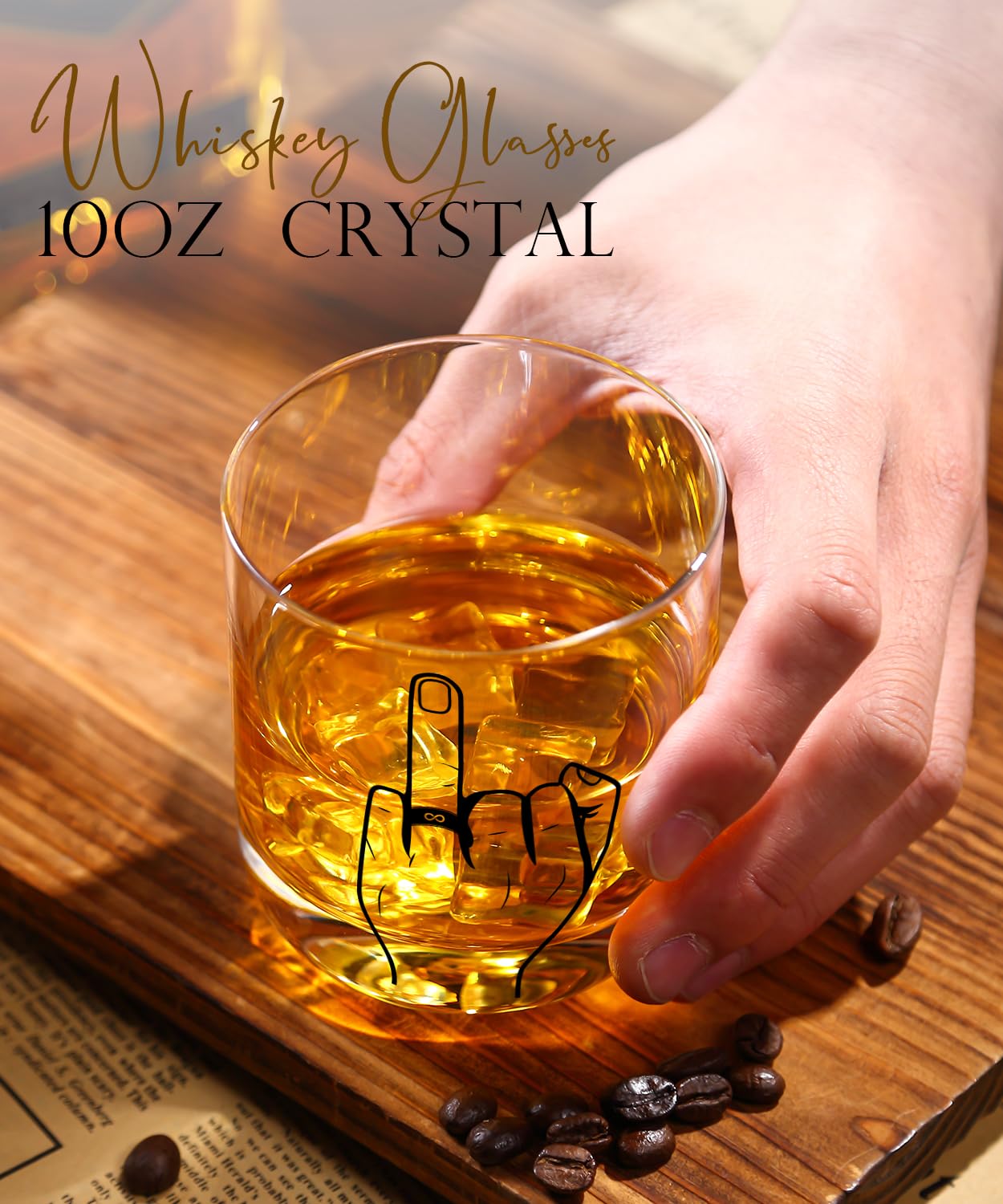 comfit Engagement Gifts for Couple, Ring Finger Wine&Whiskey Glass Set,Bride and Groom Just Married Gift, Mr and Mrs Newlyweds Bridal Shower,Valentine's Day Gift,Wedding Gifts for Couples 2026