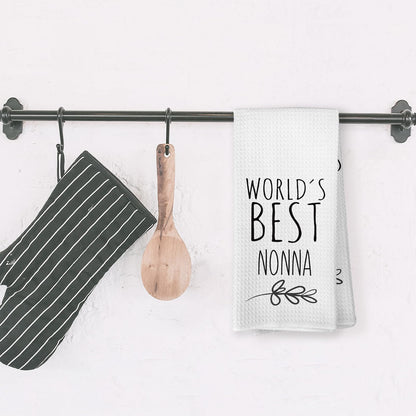 World's Best Nonna Kitchen Towels, Best Nonna Gifts for Grandmother Nonna, Nonna Gifts from Children, Nonna Mother's Day Birthday Gifts Tea Towels Kitchen Hand Towels 16x24 Inch