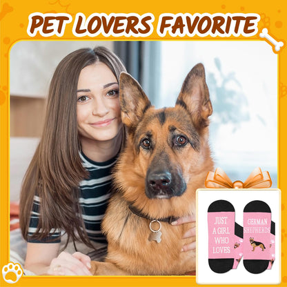 HAPPYPOP Funny Dog Lover Gifts - Husky Chihuahua Socks for Women, Beagle Valentine Gifts