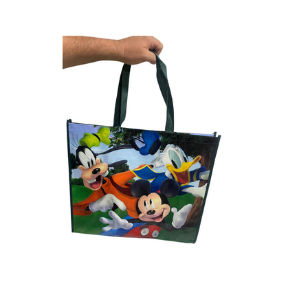 Legacy Licensing Partners Disney's Mickey Mouse, Donald Duck, and Goofy riding the Monorail at Disneyland Collectable Giant Extra Large 26" inch Reusable Tote Bag