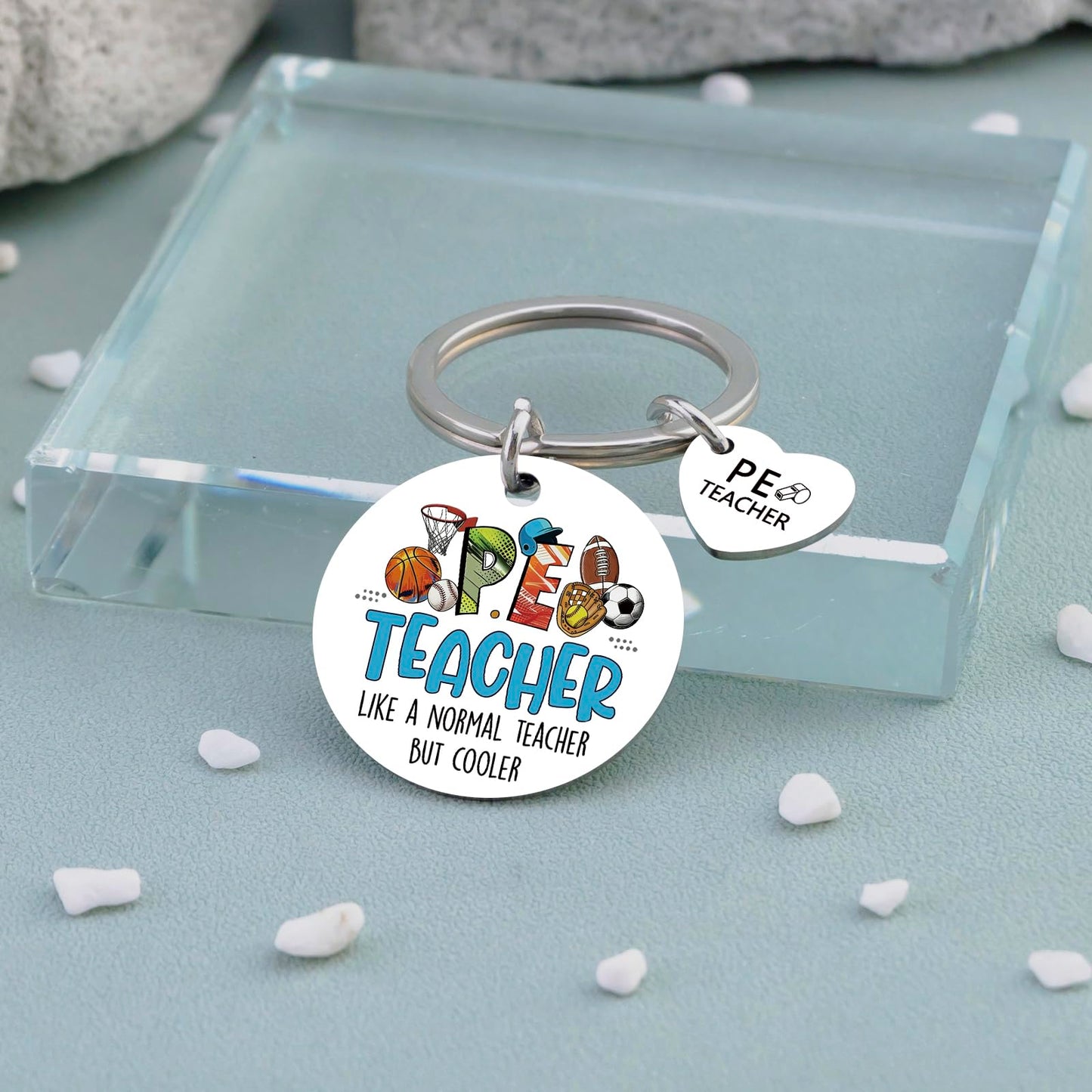 Gym Teacher Gifts PE Teachers Day Gift For Men Women Cool Teacher Appreciation Gift Male Birthday Graduation End Of Year Teachers Gifts Gym Ornament For Teacher's Day Whistle Keychain