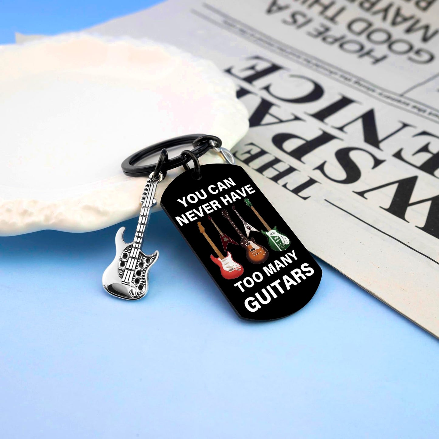 Guitar Gifts for Men Music Gift for Women Guitar Keychain Guitar Accessories Gift for Men Cool Gifts for Music Lovers Guitars Stuff Presents for Musicians