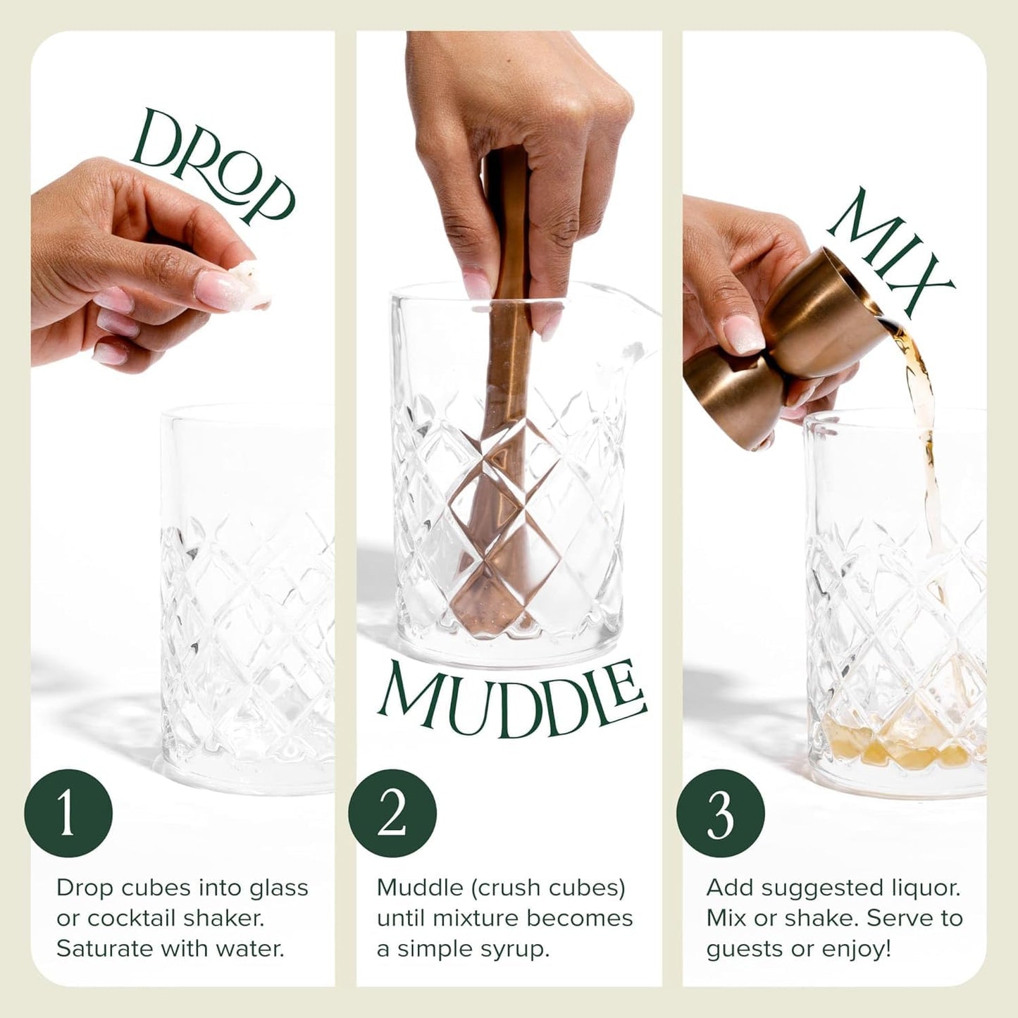 Teaspressa Luxe Mixer Cube - Cocktail Drink Mixer (30) (Espresso Martini)