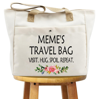 WCGXKO Mother’s Day Gift Grandma Birthday Gift Mother’s Day Merchandise Tote Bag Travel Bag For Grandma