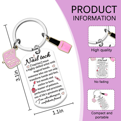 Nail Tech Gift For Women Thank You Gifts For Manicurist Nail Technician Graduation Christmas Birthday Present For Beautician Nail Stylist Accessories