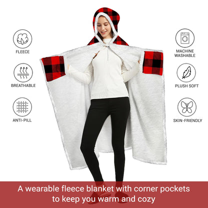 Vprintes Mama Bear Wearable Blanket Hoodie - Gifts for Mom - Mothers Day Gifts for Wife from Husband - Mom Birthday Gift Ideas