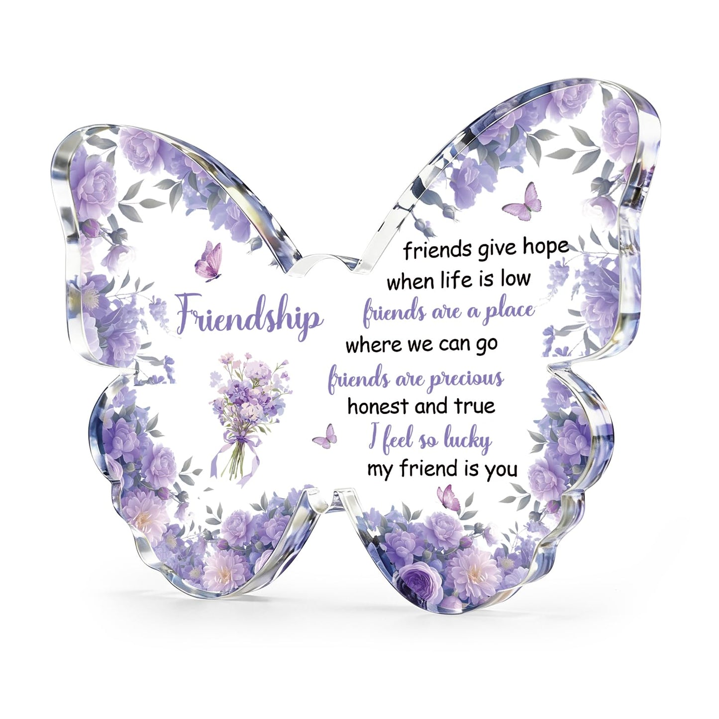 Friendship Gifts for Women Best Friend Birthday Gifts for Women Friendship Special Bestfriend Gift Ideas for Friend Female Besties Unique Butterfly Gift for Friends Female