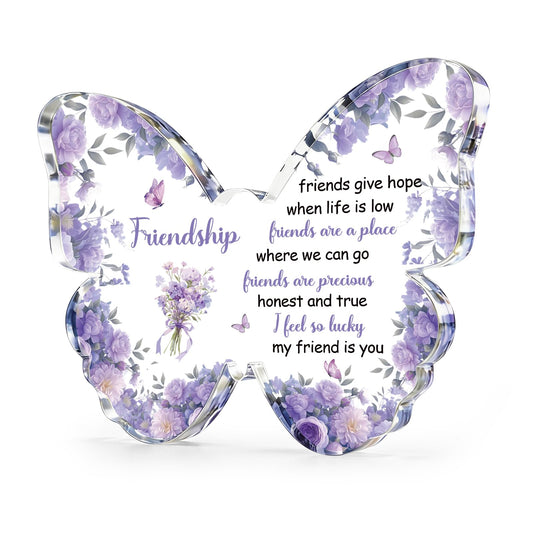 Friendship Gifts for Women Best Friend Birthday Gifts for Women Friendship Special Bestfriend Gift Ideas for Friend Female Besties Unique Butterfly Gift for Friends Female