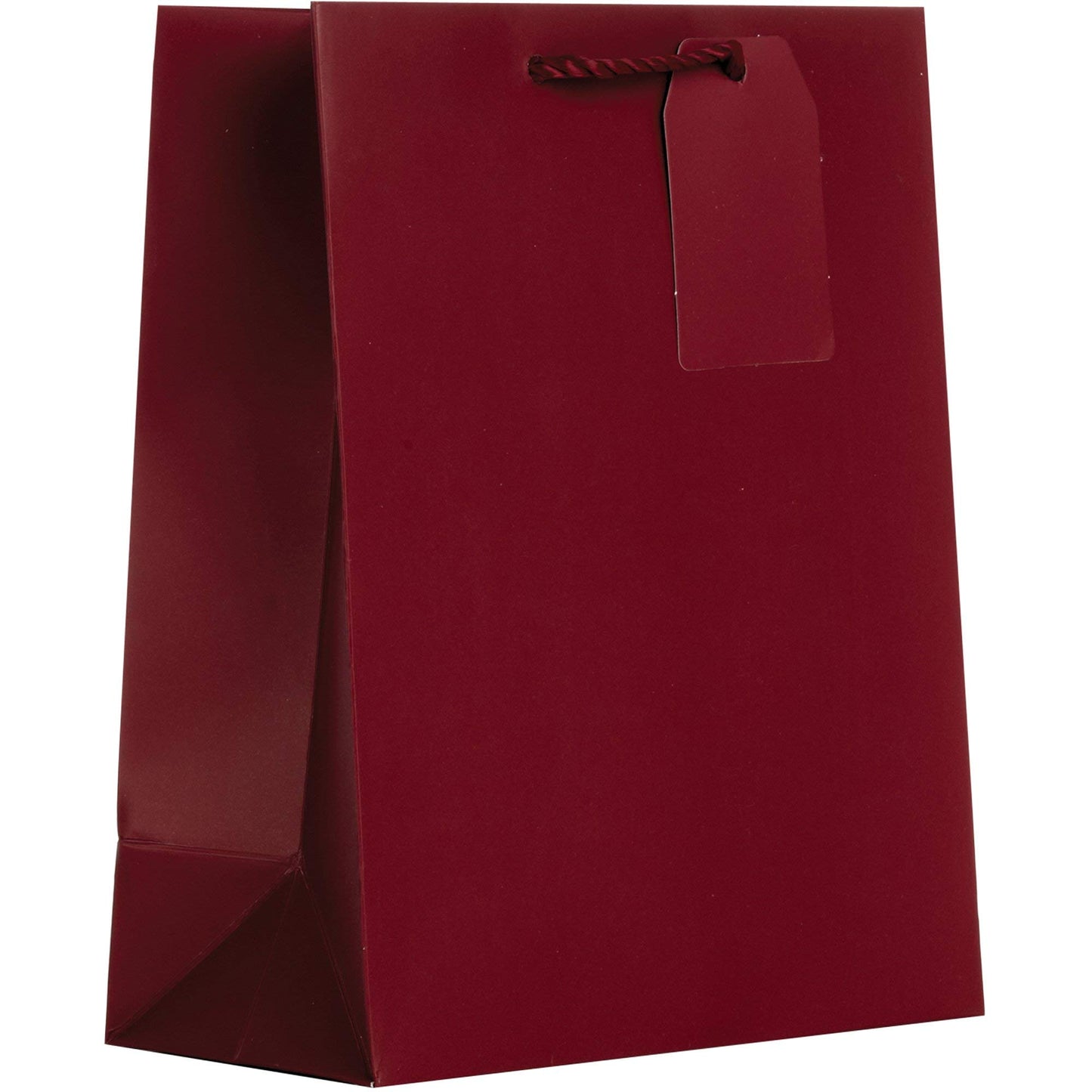 Jillson Roberts Medium Gift Bags, Matte Burgundy (12 Pcs)