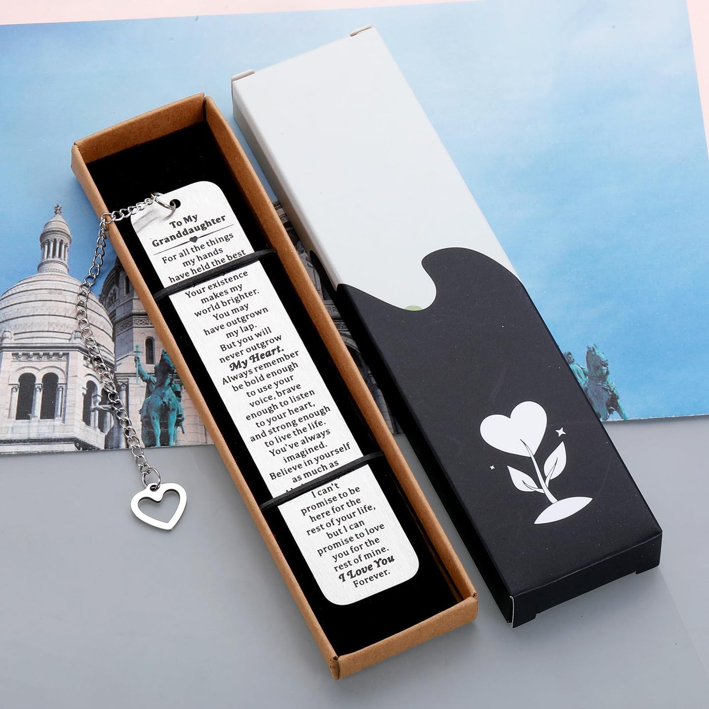 Granddaughter Gifts from Grandma, to My Granddaughter Bookmark, Birthday Graduation Gift for Grand Daughter Girls, Best Grandma Gift, Graduation Gifts for Granddaughters from Nana