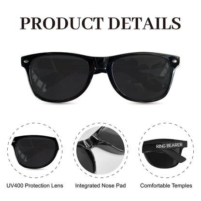 LADY&HOME Ring Security & Ring Bearer Sunglasses,Ring Bearer/Ring Security Proposal,Wedding Favors Gift for Little Boys