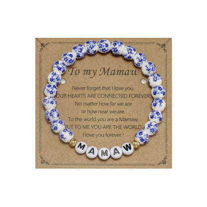 Mamaw Gifts Bracelet for Mothers Day Grandma from Grandkids Birthday Best Easter Gift for Mamaw