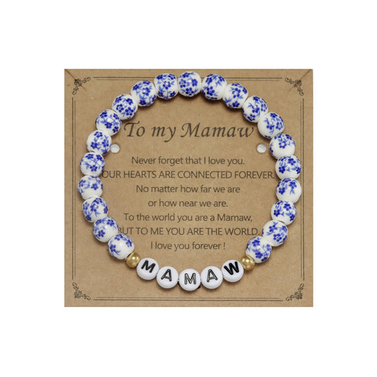 Mamaw Gifts Bracelet for Mothers Day Grandma from Grandkids Birthday Best Easter Gift for Mamaw