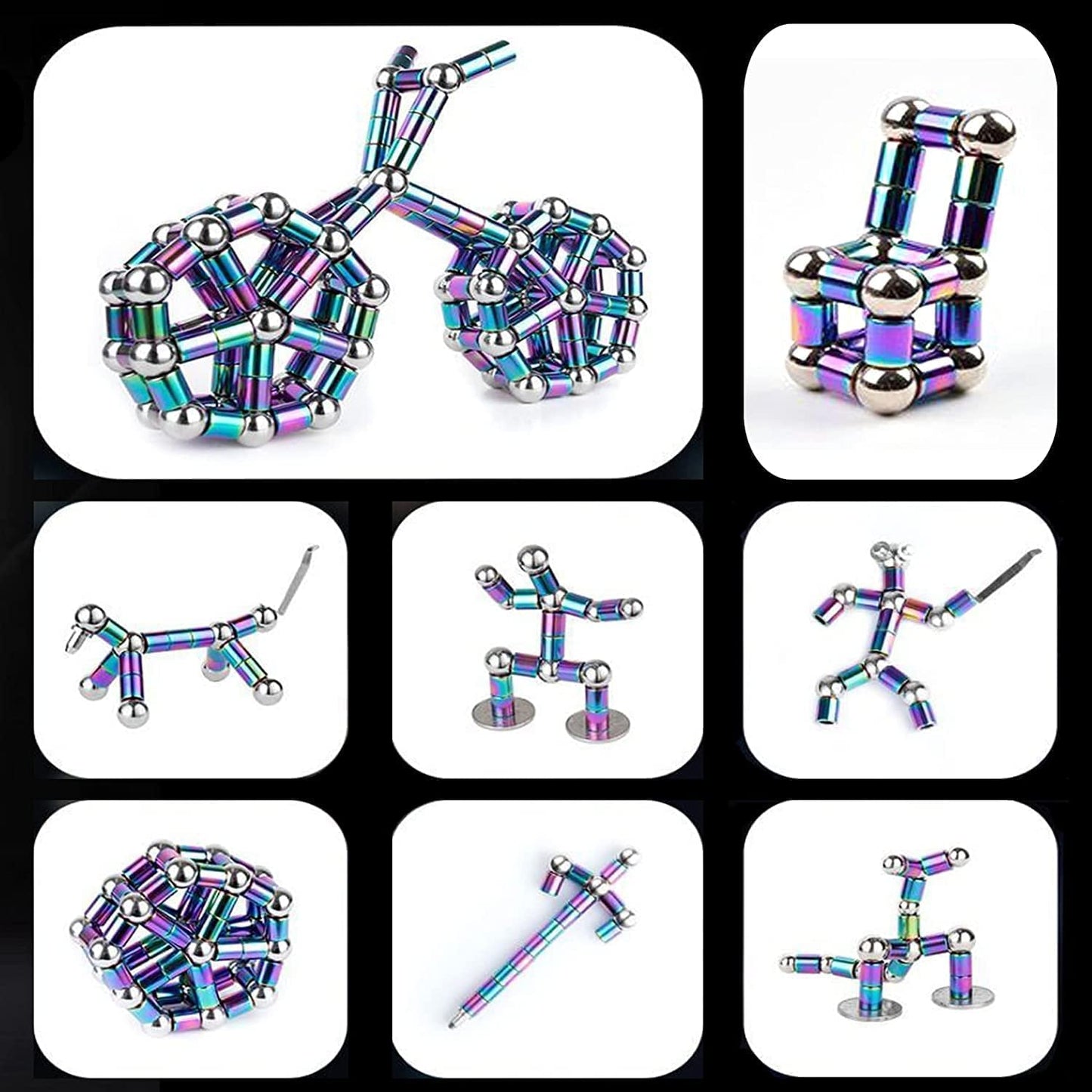Fidget Pen - Decompression Magnetic Toy, Relieve Pressure Novel Gifts for Kids or Friends! (Black)