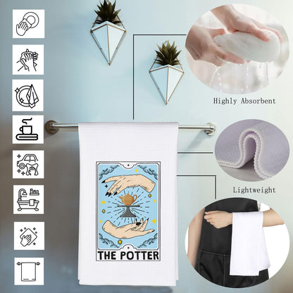 MBMSO Pottery Gifts Ceramic Pottery Towel Clay Pottery Maker Gift for Pottery Lover The Potter Ceramic Artist Gift Clay Towel (Pottery TW)