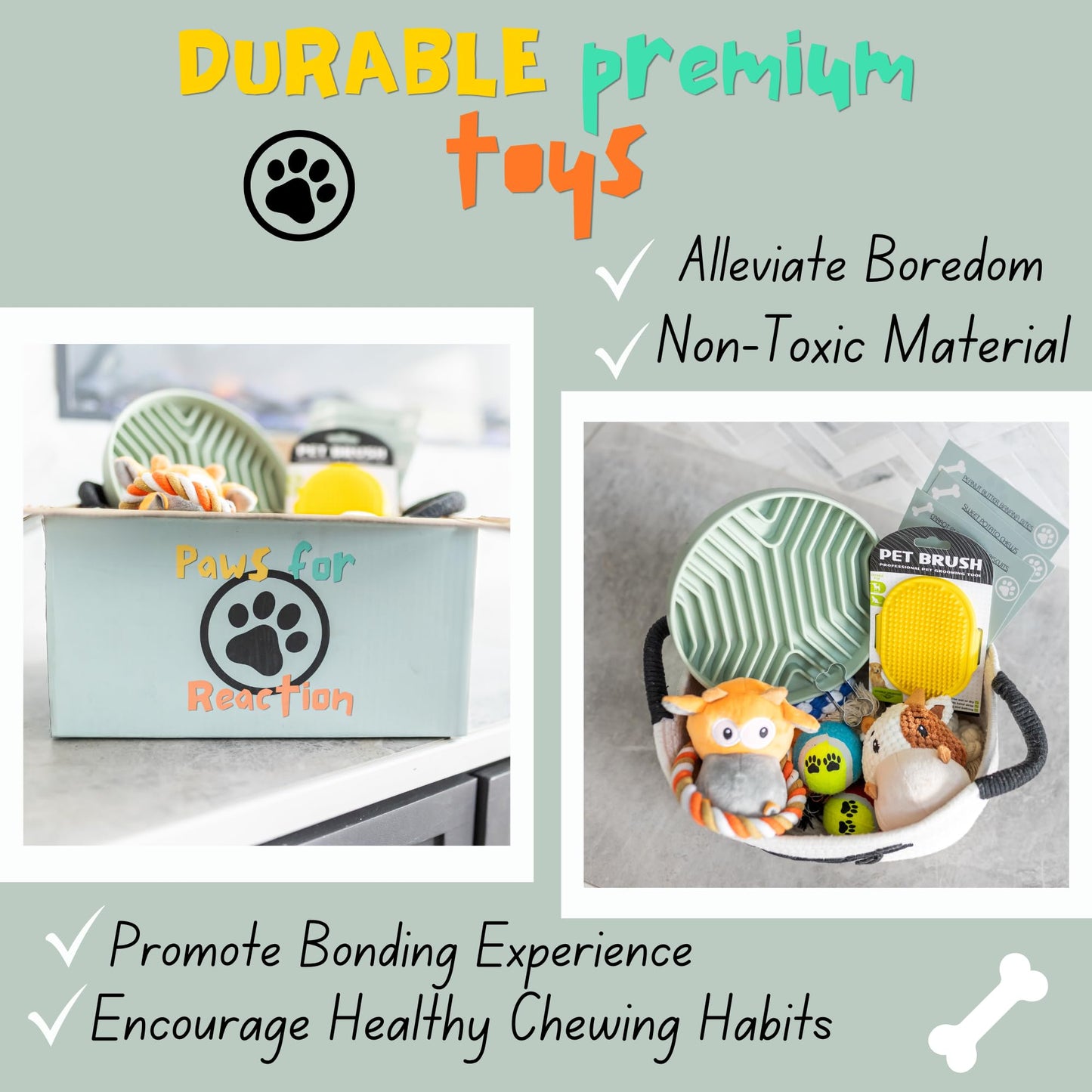 New Puppy Gift Basket - Premium Starter Kit and Dog Gift Basket with Dog Toys - Perfect Doggie Birthday Gifts and Puppy Necessities with Pet Toy Basket.