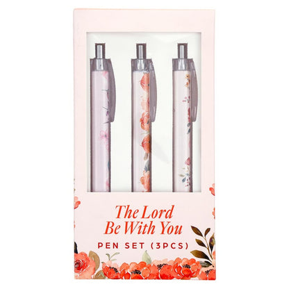 Faithworks Stationery Gifts - Inspirational Ballpoint Pens Gift Boxed, Set of 3, Lord Be With You