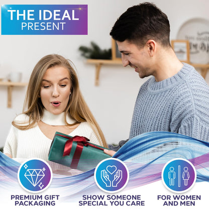 Aromatherapy Shower Steamers Gift Set, Six Fizzies - Uplifting, Relaxing, Stress Relief Scents for Women and Men - Self Care Home Spa Experience - Christmas Day Stocking Stuffers and Relaxation Gifts