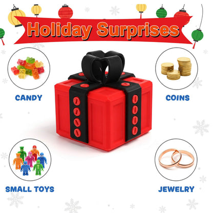 Gotcha Box – Annoying Prank Gift Box with Screws, Pop Up Middle Surprise Finger, Funny Birthday Gag Gifts for Men Dad Husband, White Elephant for Adults