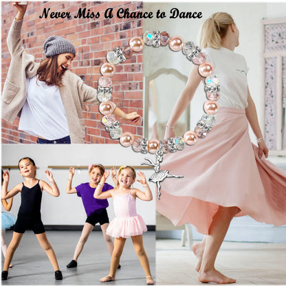 Dance Recital Gifts - Ballerina Bracelet & Ballet Dancer Jewelry