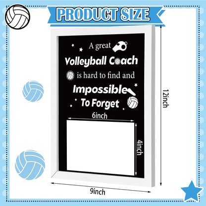 Vercraft Volleyball Coach Gift Volleyball Coach Photo Frame for Women Men Birthday Graduation Retirement Thank You Gift 4 x 6