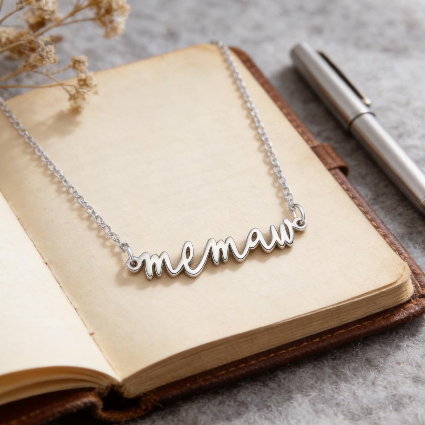Memaw Gifts for Birthday from Grandkids Best New Wedding Grandma Jewelry Women Memaw Necklace