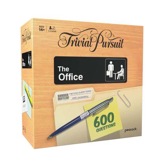 Trivial Pursuit: The Office, Quick Play Edition Trivia Game, Test Your Knowledge of the Dunder Mifflin Team with 600 Questions in 6 Categories Covering All 9 Seasons, Officially Licensed Merchandise