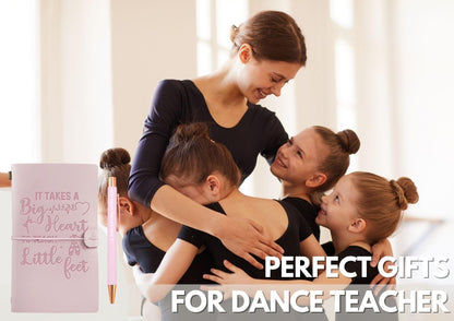 InnoBeta Dance Teacher Gifts, Journal Notebook with Pen and Pen clip 7.87 x 4.7 Cover, 4 x 7.5 Pages (Inches), Office Tools for Appreciation, Birthday, Christmas