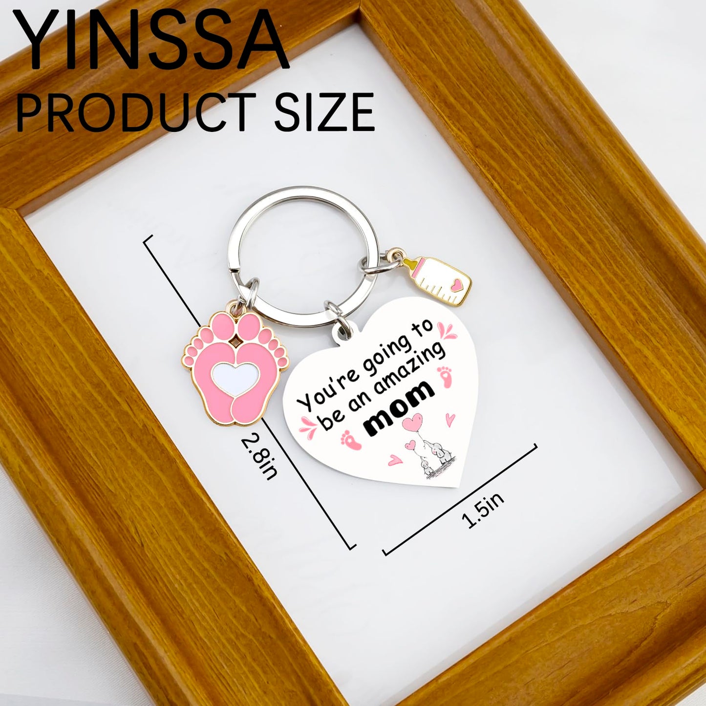 First Mothers Day Keychain Gift For New Mom Pregnancy Gifts For Expecting Mom Pregnant Women First Mama Pregnant Friends Pregnancy Postpartum Gift New Mom Gifts Mothers Day Gift For Wife Key Ring