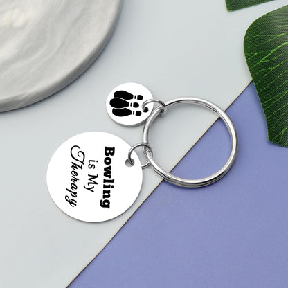 Vadaka 6 Pcs Bowling Gifts Keychain Bowlings Lover Gifts Bowling Themed Gift for Women Men Team Gift Birthday Present for Coach Women Girls Friend Bowlings Accessories Keychain